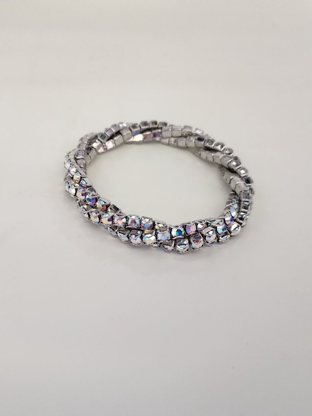 Touchstone Crystal AB Twist Stretch Bracelet